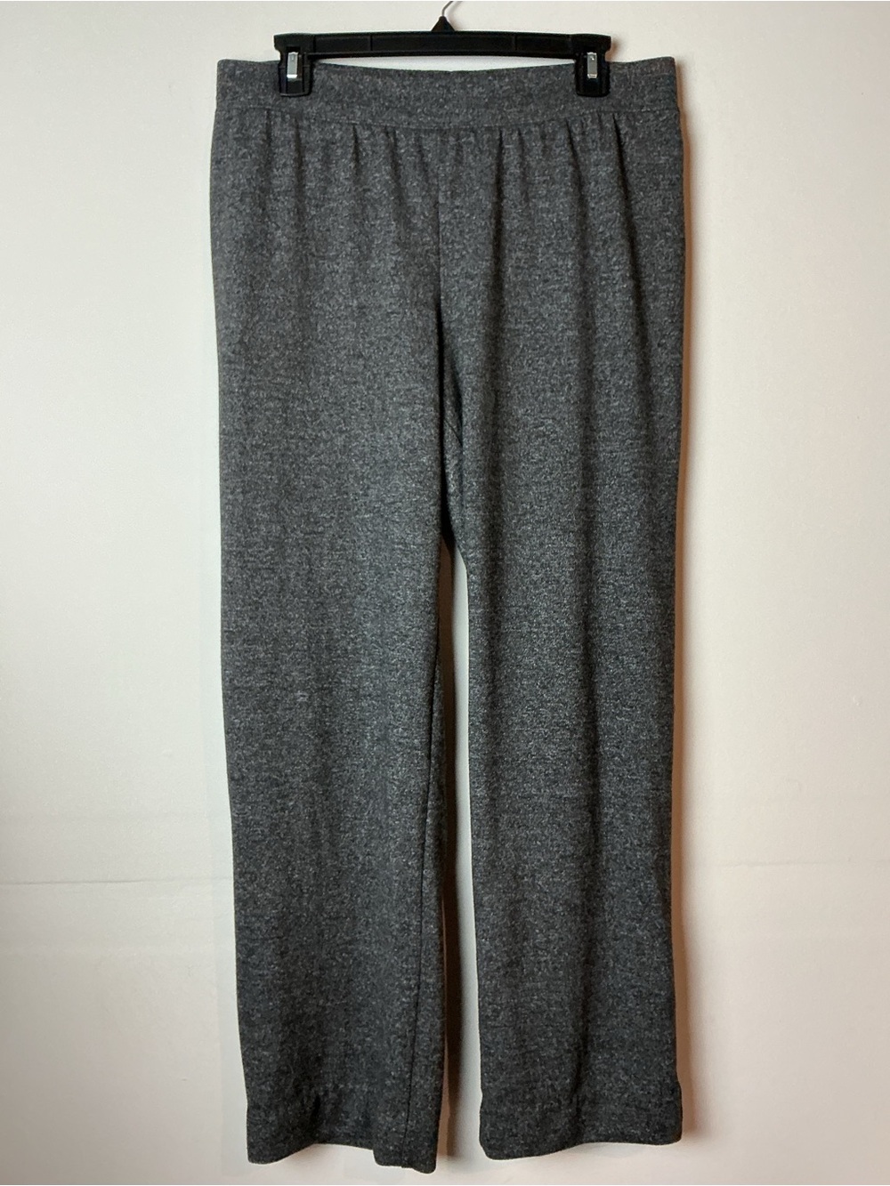 Karen Scott Sport Women's Pull-On Wide Leg Pants Size M Loungewear Stretch Gray